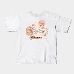 Abstract bicycle art, inspirational meanings Kids T-Shirt